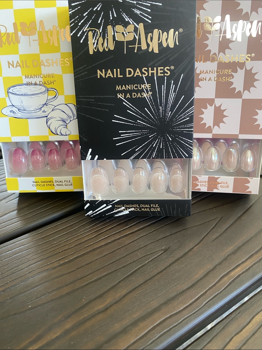 Nail Dashes, 3 sets. Brand new in boxes.